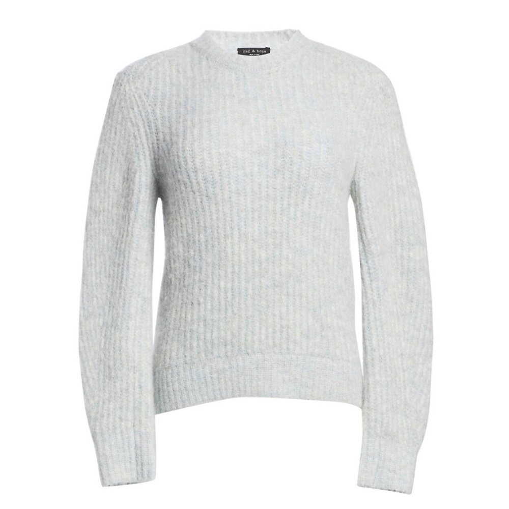 [NWT] Rag & Bone Knit Grey Blue Crewneck Chunky Sweater